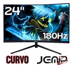 ¡Oferta! JEMIP 23.6"  LED CURVO 180Hz HDMI-VGA JP180C-248G