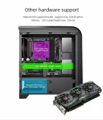 GAMEMAX H601 CASE  MATX NEGRO-ROJO 2xUSB CENTAURI BR - Imagen 6