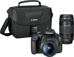 Canon  EOS Rebel T7 DSLR Video Kit 2 lentes EF-S 18-55mm and EF 75-300mm 2727C021 - Imagen 2