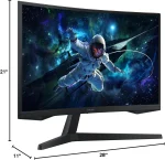 ¡Oferta! SAMSUNG ODYSSEY G5 G55C 32" MONITOR QHD LS32CG552ENXZA - Imagen 3