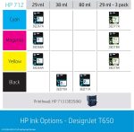 ¡Oferta! HP DesignJet T650 24" Color Plotter 5HB08A - Imagen 2