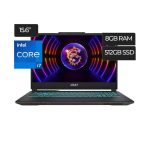 MSI CYBORG I7 12650H 8GB 512GB 15.6 RTX 4060 8GB A12VF-043US