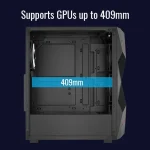 CASE AEROCOOL VOLCAN MID TOWER VOLCAN-G-BK-V1 - Imagen 6