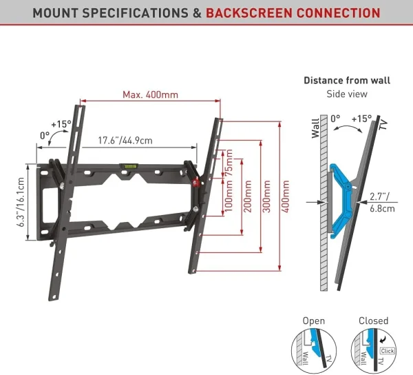 Barkan CM310 VESA BASE INCLINADA 3 en 1 CM310 - Imagen 3