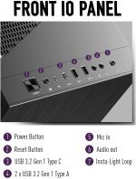 MSI MPG SEKIRA 100R Mid-Tower PC Gaming SEKIRA 100R - Imagen 4