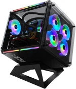 AZZA Cubo CASE w/DRGB vidrio templado negro CA-AZZA-802F