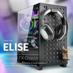 ¡Oferta! CASE AZZA ELISE 140 MATX GAMING NEGRO CSAZ-140 - Imagen 2