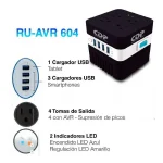 CDP AVR604 Regulador 600VA RU-AVR604