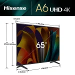 ¡Oferta! HISENSE 65A6N TV 65" A6 4K UHD GOOGLE SMART 65A6N - Imagen 3