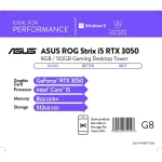 ASUS ROG STRIX I5 11400F 8GB 512GB RTX 3050 G10CE-WB553 - Imagen 2