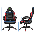 ¡Oferta! SILLA GAMING GAMEMAX NEGRA-ROJA GCR07 RD - Imagen 6