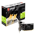 MSI GEFORCE GT730 2GB PCI-e 2.0/ VGA/ DVI/ HDMI N730K-2GD3H/LPV1