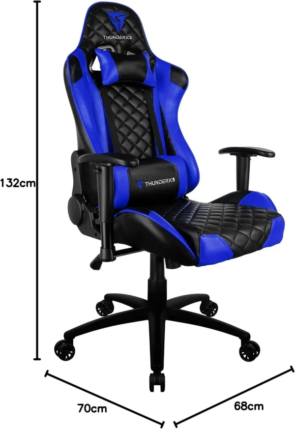 AEROCOOL SILLA GAMING TTHUNDERX3 TEGC12 TEGC12-BLACK BLUE - Imagen 2