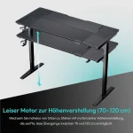 AEROCOOL LAB-X BLACK MESA 170x75CM LAB-X BLACK - Imagen 4