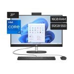 HP 27-CR0055T AIO I7 1355U 3.7GHZ 16GB DDR4 1TB SSD 27FHD  7P4K6AA#ABA