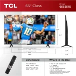 TCL 55" QLED 4K UHD SMART GOOGLE 55" 55Q77K - Imagen 3