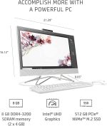 HP ALL IN ONE  I3 8GB 512GB SSD 24" TOUCH SCREEN 1J7P6AA#ABA - Imagen 3