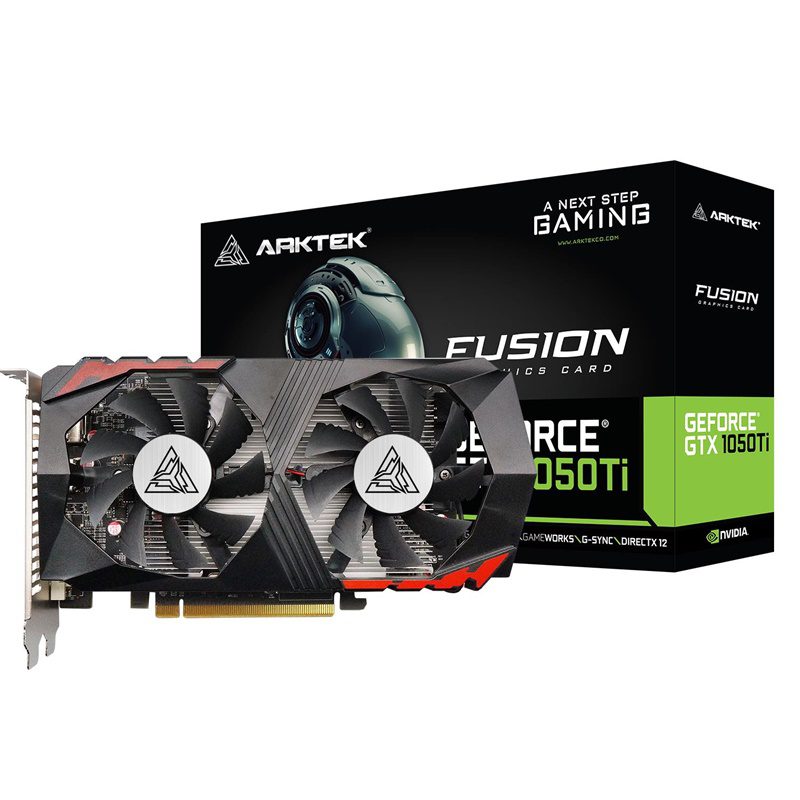AKN1050TID5S4GH1-1.jpg ARKTEK GEFORCE GTX1050TI GDDR5 4GB 128BIT AKN1050TID5S4GH1 - Imagen 1