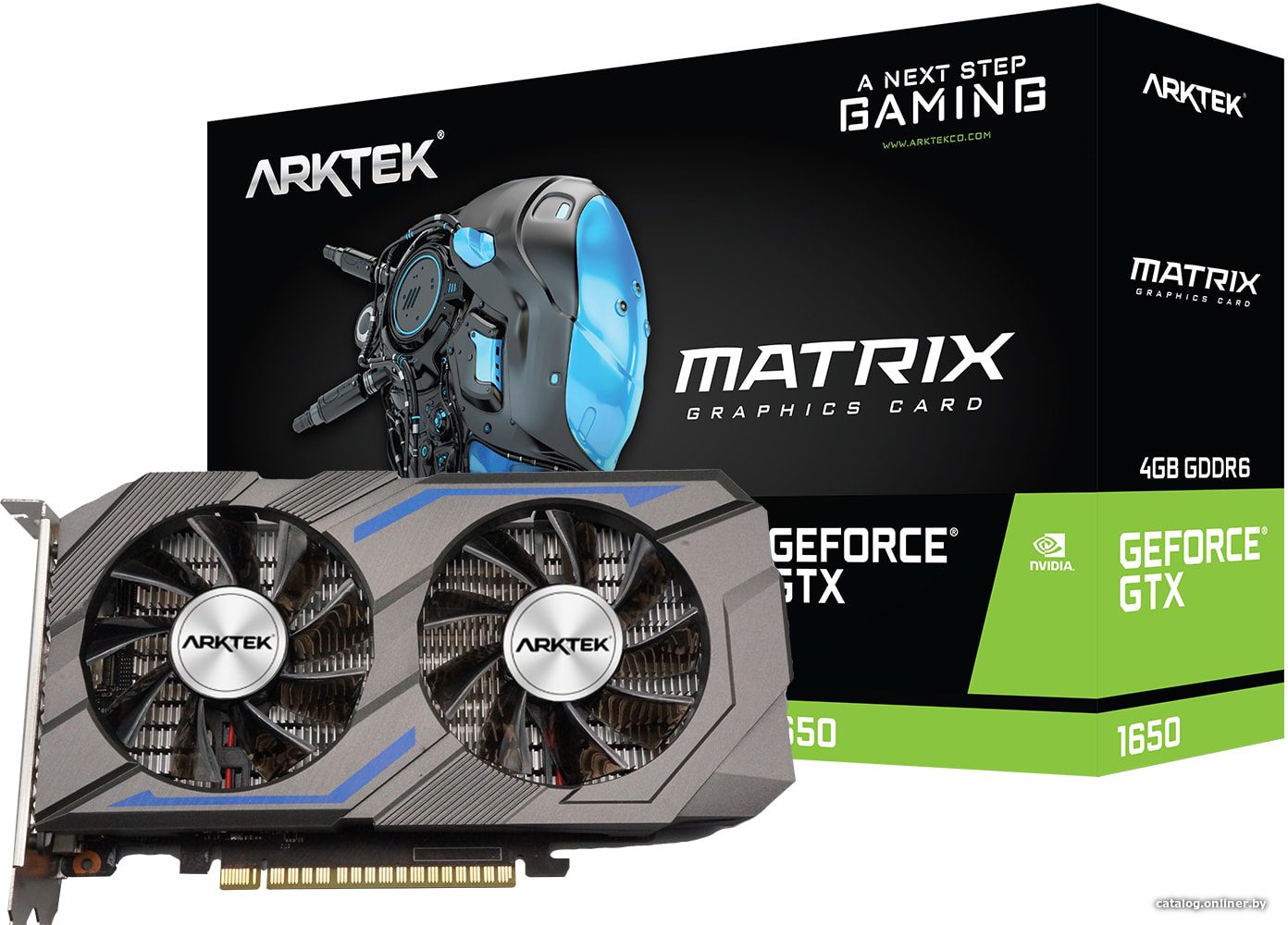 AKN1650D6S4GH1-4-1.jpg ARKTEK GEFORCE GTX1650 Dual Fan 4GB AKN1650D6S4GH1 - Imagen 1