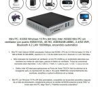 Avanced Mini Pc  X3350 Windows 10 Pro APT-MP33508