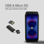 ARGOM RAVE 65/ BT/ PANEL LUCES LED KARAOKE MIC USB ARG-SP-4065BK