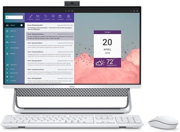 Dell Inspiron ALL IN ONE 5490 23.8  i5-10210U 256 PCle SSD 8GB i5490-5043SLV-PUS - Imagen 2