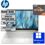 HP 15-EF2505LA RYZEN7-5700U 8GB 512GB WIN11 | 612B4LA#ABM