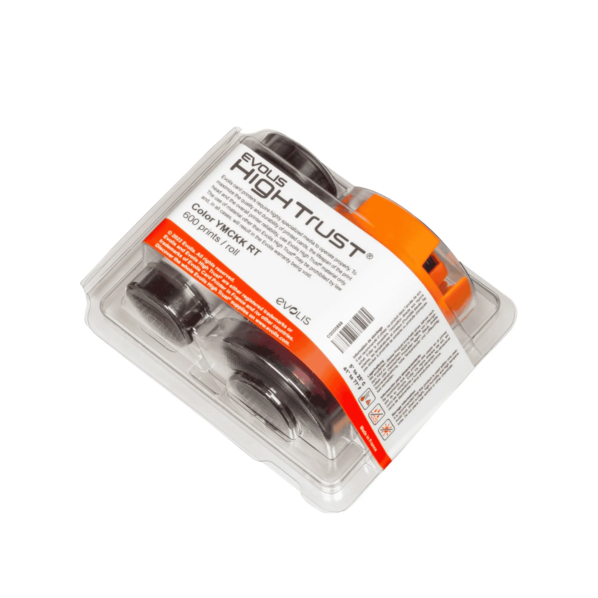 Evolis Ribbon YMCKK   600 impresiones RT5F102A101 - Imagen 1