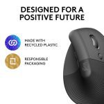 Logitech Lift Vertical Ergonomic Wireless Mouse 910-006466 - Imagen 4