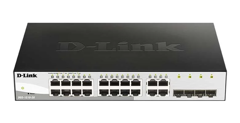 DGS-1210-20_2.webp ¡Oferta! D-Link Switch 24 10/100/1000BASE-T PoE + 4 100/1000 DGS-1210-28P - Imagen 1
