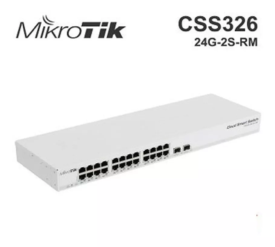 D_NQ_NP_2X_765958-MLV47875981829_102021-F.webp ¡Oferta! MIKROTIK Cloud Smart Switch CSS326-24G-2S+RM - Imagen 1