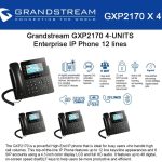 ¡Oferta! GRANDSTREAM GXP2170 12 LINEAS PoE TELEFONO IP GXP2170