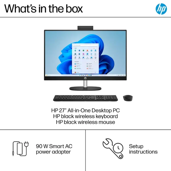 HP ALL IN ONE  AMD RYZEN 7 7730U 16GB 1 TB 27" TOUCH 7G9S2AA#ABA - Imagen 5