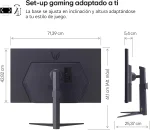 MONITOR LG GAMER 32" 32GS75Q QHD IPS ULTRAGEAR HDR400 32GS75Q-B - Imagen 2