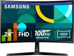 SAMSUNG 24" S3 S36GD MONITOR ESSENTIAL 24" FHD CURVED LS24D366GANXZA