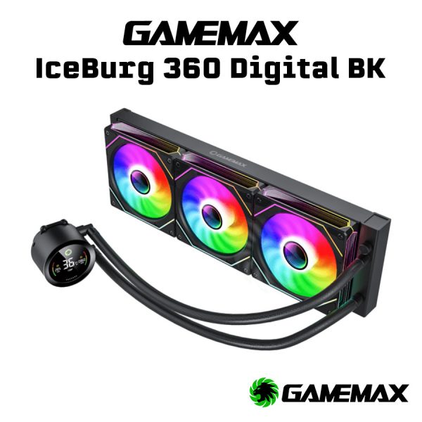 ENFRIADOR LIQUIDO GAMEMAX ICEBURG 360 DIGITAL ARGB INTEL/AMD ICEBURG 360 DIG BK - Imagen 4
