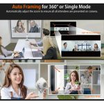 j5create 360° AI-Powered Webcam with Speakerphone JVU368 - Imagen 6