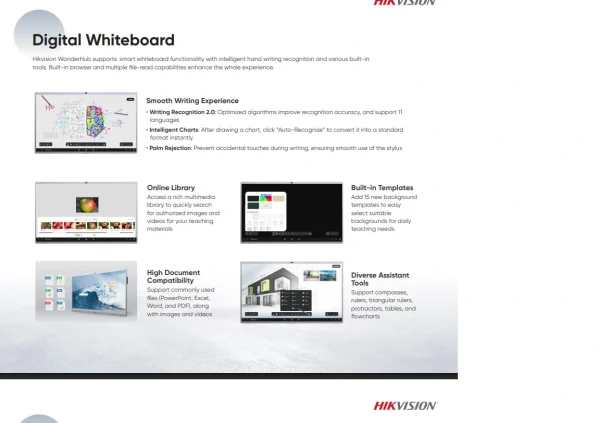 Hikvision PANTALLA INTERACTIVA TACTIL 98" 4K DS-D5C98RB/B(EDLA) - Imagen 4
