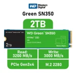 ¡Oferta! WESTERN DIGITAL GREEN SN350 NVMe GREEN 2TB M.2 2280 WDS200T3G0C