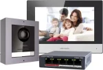 Hikvision KIT DE VIDEO PORTERO IP 2MP + SWITCH + TARJETA 16GB DS-KIS602