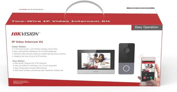Hikvision KIT DE VIDEO PORTERO IP 2MP Wi-Fi DS-KIS603-P(B) - Imagen 2