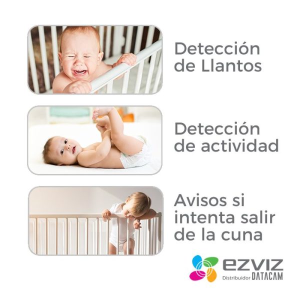 EZVIZ CAMARA WIFI HD 1080P 2MP MONITOR PARA BEBE CS-BM1-R100-2D2WF - Imagen 7