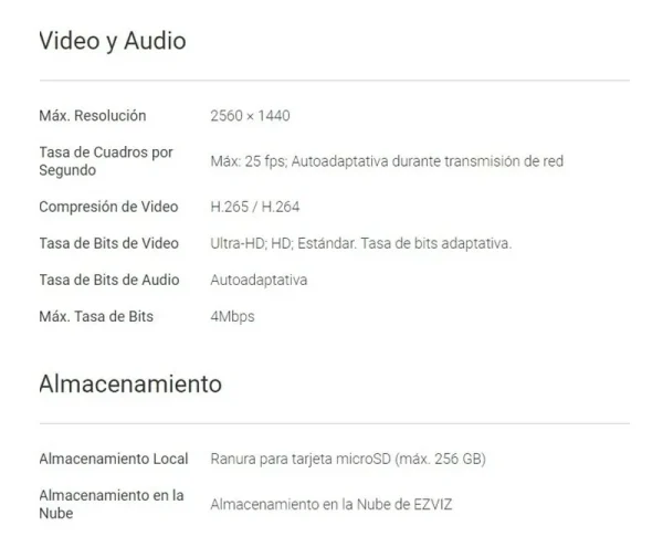 EZVIZ Camara Ptz Wifi Hd 4mp Zoom Optico 4x CS-C6W-A0-3H4WF - Imagen 5