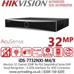 ¡Oferta! HIKVISION NVR DEEPINMIND 32 CANALES 32MP 8K iDS-7732NXI-M4/X
